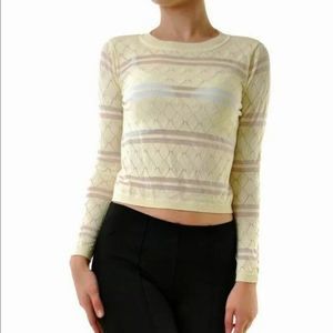 🔥 Host Pick🔥 For Love & Lemons Joni Long Sleeve Top Sz 2 XS/S, NWT